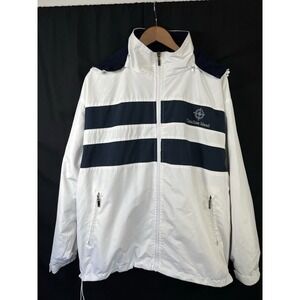 Vintage Cheneral Mens Catalina Island Reversible Allweather Hooded Jacket Large